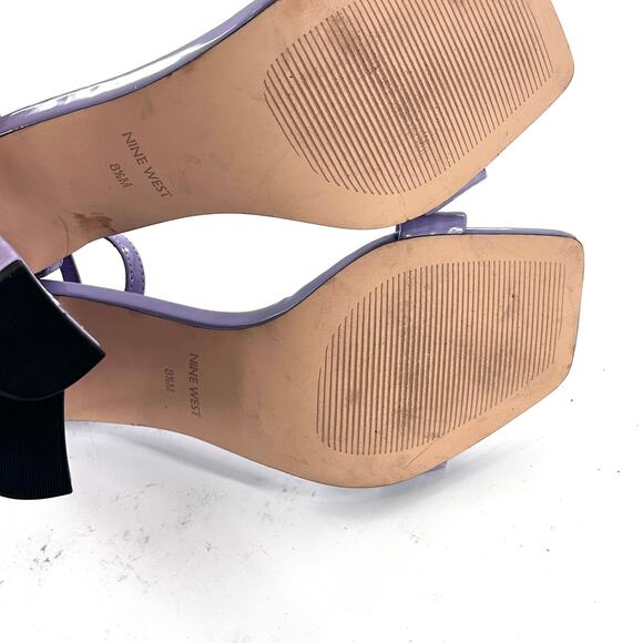 Nine West Marrie Ankle Strap Heel Sandals 8.5 Purple NWOT Cocktail Formal - Picture 6 of 6
